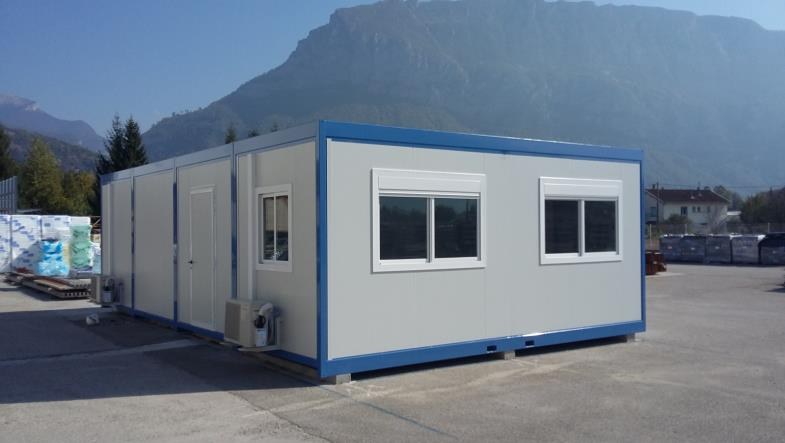 Cabine destinée à l’hébergement sur une base de vie
