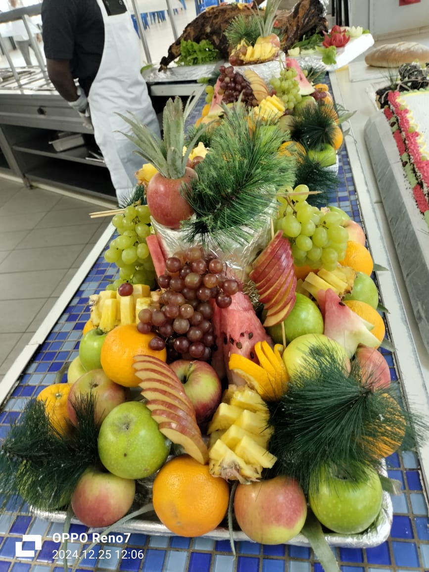 Présentation de fruits préparée pour une prestation de restauration